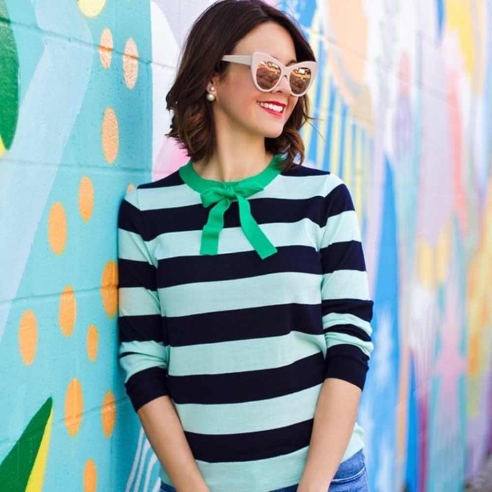 J crew striped sweater